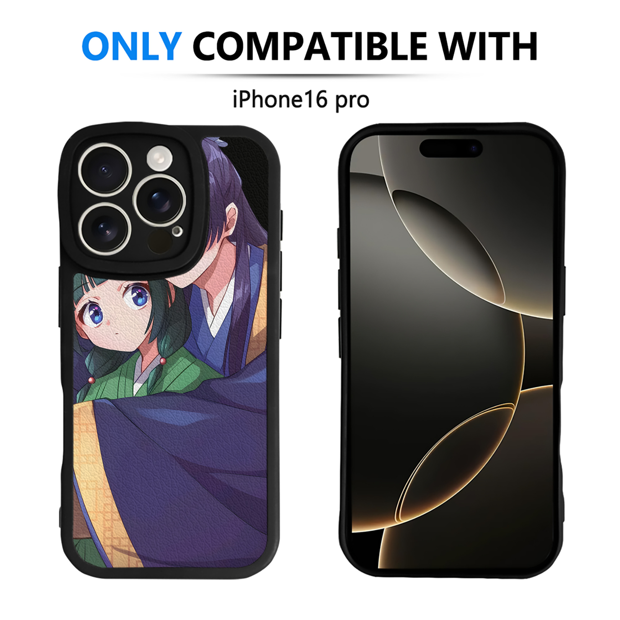 （画像用） 薬屋のひとりごと The Apothecary Diaries 【iPhone 16シリーズ対応】シリコンスマホケース（レザー調） 材質：シリコン